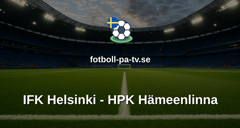 SM-liiga: IFK Helsinki - HPK Hämeenlinna