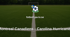 NHL: Montreal Canadiens - Carolina Hurricanes