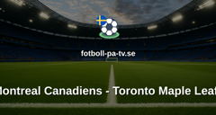 NHL: Montreal Canadiens - Toronto Maple Leafs