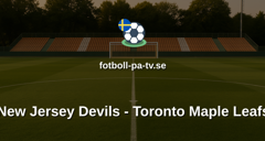 NHL: New Jersey Devils - Toronto Maple Leafs