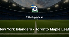 NHL: New York Islanders - Toronto Maple Leafs