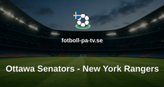 NHL: Ottawa Senators - New York Rangers