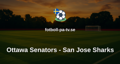NHL: Ottawa Senators - San Jose Sharks