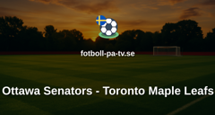 NHL: Ottawa Senators - Toronto Maple Leafs