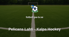 SM-liiga: Pelicans Lahti - Kalpa Hockey