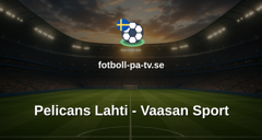 SM-liiga: Pelicans Lahti - Vaasan Sport