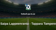 SM-liiga: Saipa Lappeenranta - Tappara Tampere