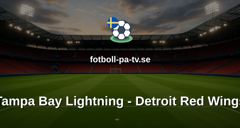 NHL: Tampa Bay Lightning - Detroit Red Wings