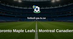 NHL: Toronto Maple Leafs - Montreal Canadiens
