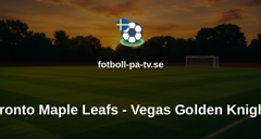 NHL: Toronto Maple Leafs - Vegas Golden Knights