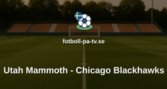 NHL: Utah Mammoth - Chicago Blackhawks