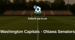 NHL: Washington Capitals - Ottawa Senators